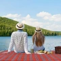 Одеяло за пикник 150×180 см - Водоустойчиво, меко и лесно за пренасяне, снимка 4