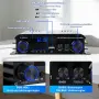 Мини HiFi усилвател 2.1 Bluetooth 5.3, 1000W пикова, снимка 3