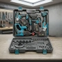 Комплект акумулаторни инструменти BOXER BX-187 – 4в1 + 3x5Ah батерии – Перфоратор, ударна отвертка, , снимка 4