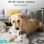  Wi-Fi Дигитален Алармен Часовник със Скрита Камера 4K и Безжично Зарядно , снимка 5