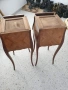 2бр-чифт стари френски дървени конзолни масички-шкафчета за легло, снимка 3