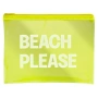 Прозрачен летен несесер BEACH PLEASE жълт флуо 21x16 см_1237017, снимка 1