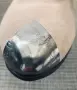 Изящни скъпи испански велурени обувки с метален врьх - размер 38, стелка - 24.5 см) , снимка 7