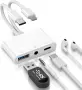 3-в-1 Lightning + USB C към Jack адаптер , снимка 1