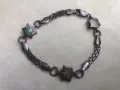 стара детска сребърна гривна с емайл, снимка 2