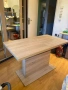 Маса 120х67х74мс - регулируема височина, масивно дърво, снимка 1