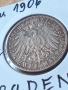 Сребърна монета 2 марки 1906 година германската империя 49287, снимка 4
