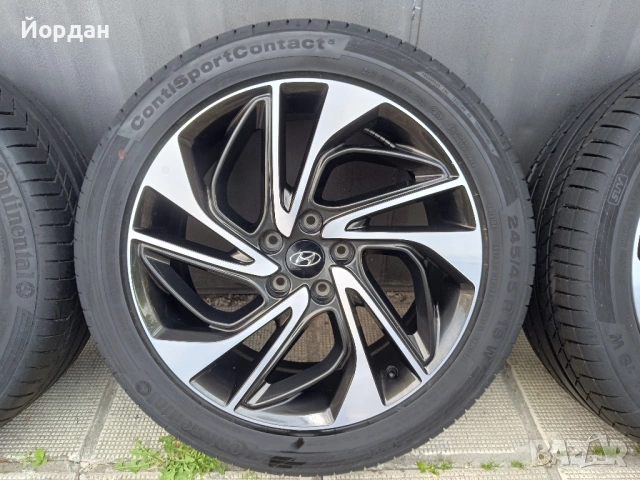 ОРИГИНАЛНИ джанти с гуми 19 ' 245 45 5x114,3 HYUNDAI TUCSON / Хюндай Туксон 5х114,3 + датчици, снимка 10 - Гуми и джанти - 54782791