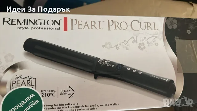 професионална маша за едри къдрици Remington Pearl Pro Curl