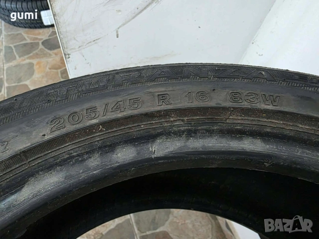 1бр летна гума 205/45/16 BRIDGESTONE L05917 , снимка 2 - Гуми и джанти - 54864092