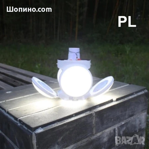 Лед Разгъваема Соларна лампа зареждане и с USB 5 в 1във формата на футболна топка с кука Solar LED , снимка 3 - Соларни лампи - 54929054