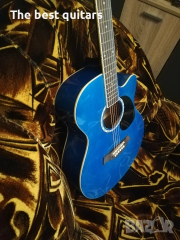 Електроакустична китара Tiger с калъф, снимка 10 - Китари - 54369950