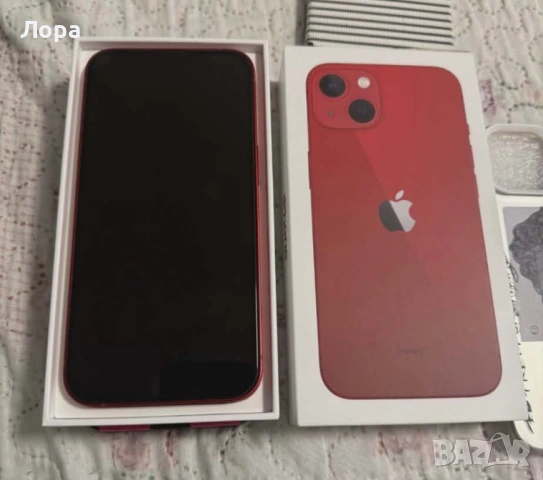Продава,бартер Iphone 13Red128gb Гаранция 