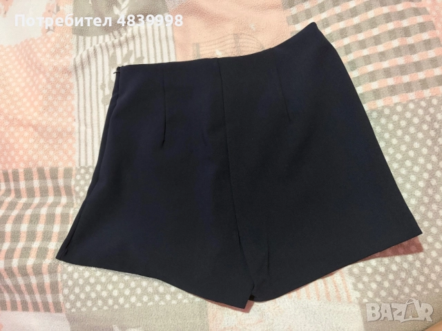 Тъмносини панталонки-пола  , снимка 2 - Поли - 55052979