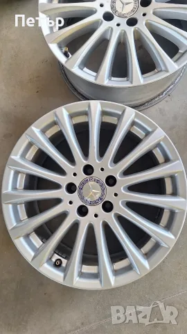 ОРИГИНАЛНИ АЛУМИНИЕВИ ДЖАНТИ  МЕРЦЕДЕС- W204 W205-5x112x66.5-17цола, снимка 4 - Гуми и джанти - 55433139