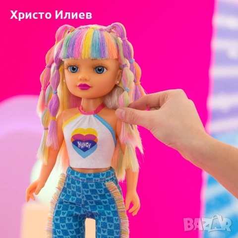 Голяма кукла Нанси 42см за прически с включени аксесоари, снимка 5 - Кукли - 55143509