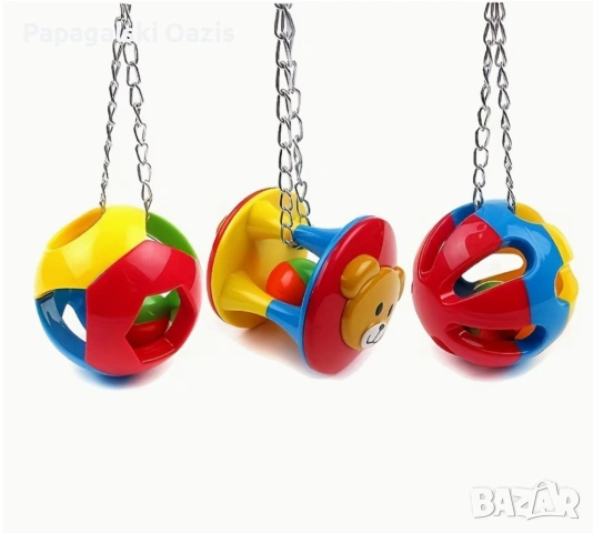 Висяща Играчка за Папагали от 3 части