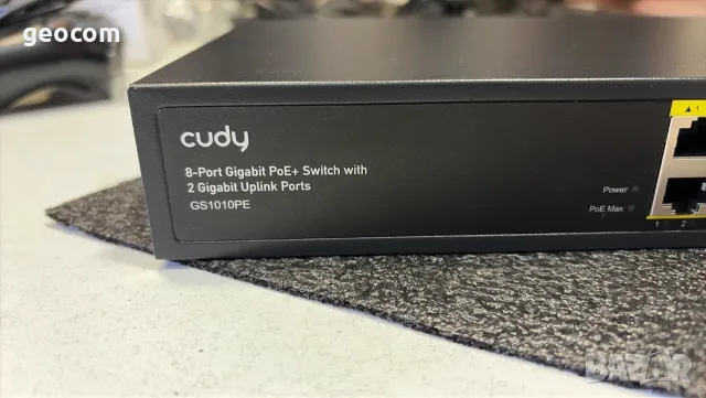 Cudy GS1010PE V2.0. 10 Port (8x1G PoE+2x1G Mbps Ports), снимка 2 - Суичове - 55471065