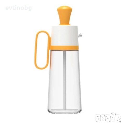 Бутилка с капкомер за олио, оцет и сосове заедно със  630 мл диспенсър за зехтин със силиконова четк, снимка 3 - Аксесоари за кухня - 54042482