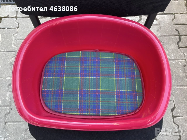 Пластмасово легло с възглавничка за кучета и котки Georplast Lettino НОВО!!! + подарък играчка🙂, снимка 2 - За кучета - 55278928