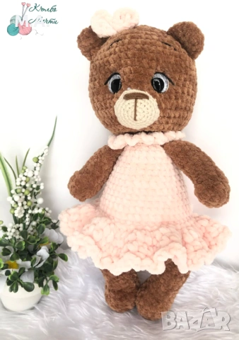 Мече - ръчна изработка , снимка 2 - Плюшени играчки - 54052299