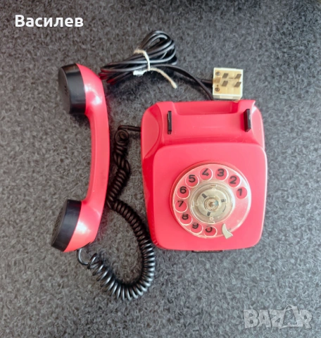 Ретро телефон TA-600 – Червен – Напълно работещ – Винтидж телефон от 1980 г, снимка 3 - Други - 54460894