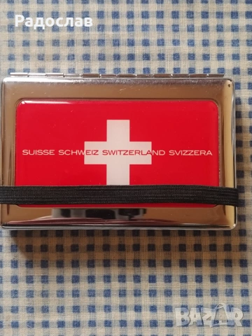 швейцарски метален портфейл 