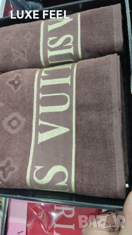 Boss 🔹 Louis Vuitton 🔹 Hermes 🔹 Lacoste 🔹2бр Хавлии в Кутия 
