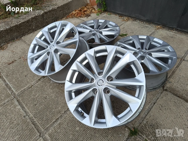 ОРИГИНАЛНИ джанти 17 ' цола 5x114,3 НИСАН Кашкай / NISSAN QASHQAI J10 J11 7J ET40 + датчици, снимка 2 - Гуми и джанти - 54485880