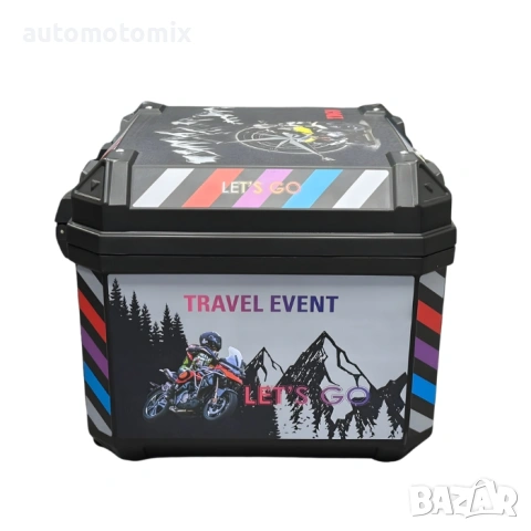 КУФАР ЗА МОТОР 57Л., С КРЕПЕЖНИ ЕЛЕМЕНТИ - 721654, снимка 5 - Аксесоари и консумативи - 54089778