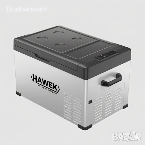Портативен компресорен хладилник HAWEK C30 30L – 12V/24V/220V с охлаждане и замразяване, снимка 2 - Аксесоари и консумативи - 54642625
