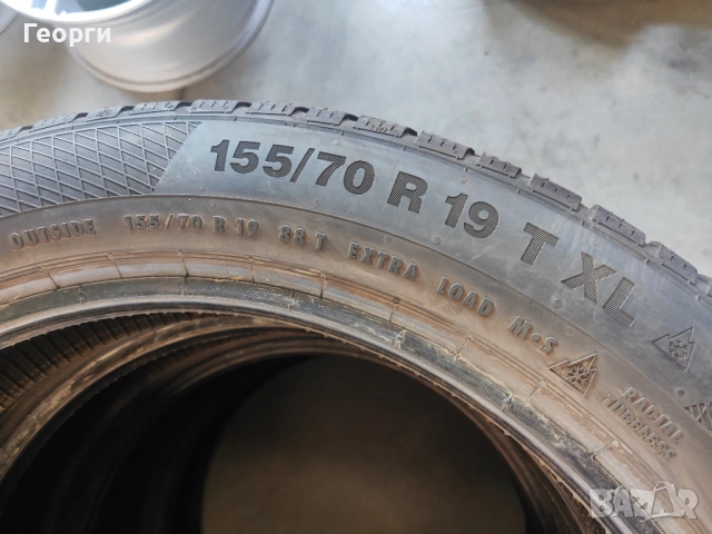 4бр. зимни гуми 155/70/19 Continental, снимка 7 - Гуми и джанти - 54260957