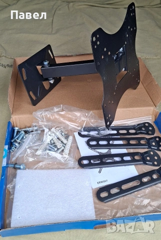 Стойка за Телевизор - Универсална Въртяща / Сгъваема конзола за стенен монтаж, снимка 5 - Стойки, 3D очила, аксесоари - 54106720