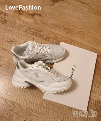 Чисто нови маратонки Calvin Klein – бели, стилни и удобни, снимка 2 - Маратонки - 53990049