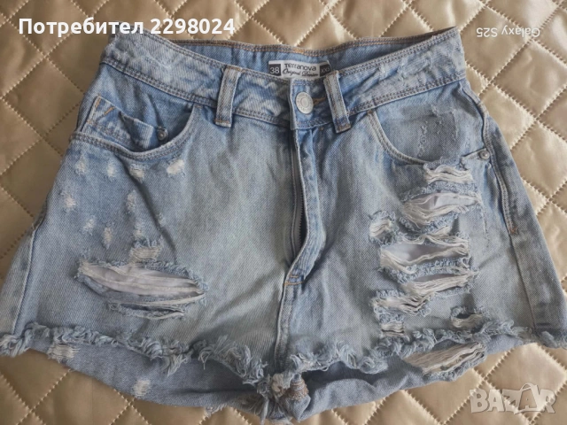 Дънкови къси панталони