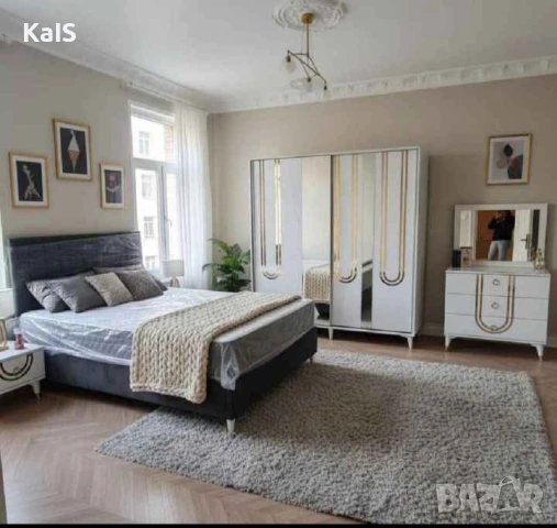 спален комплект с 5 части фулл мдф, снимка 4 - Спални и легла - 55124478