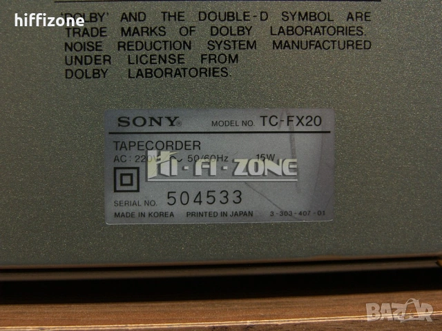 ДЕК   Sony tc-fx20 , снимка 8 - Декове - 54342449