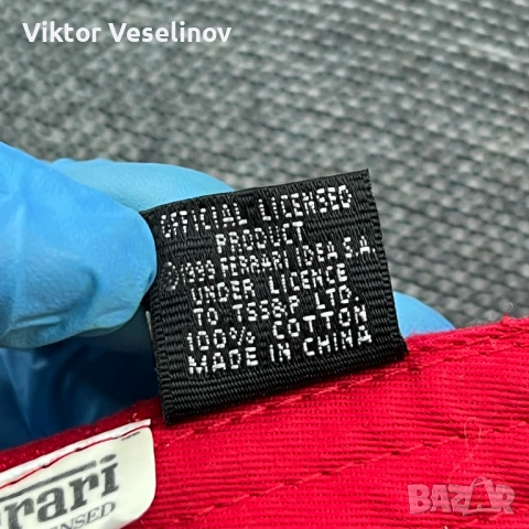 Vintage 1999 Ferrari Cap Шапка с Козирка Ферари 90-те Ретро, снимка 6 - Шапки - 54291043