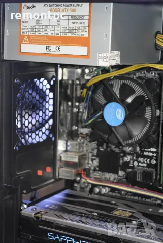 Четириядрен компютър с видеокарта и 10 Гб рам памет I5 4460 RX 480 8 GB Ram 10 GB DDR3, снимка 4 - Геймърски - 55448919