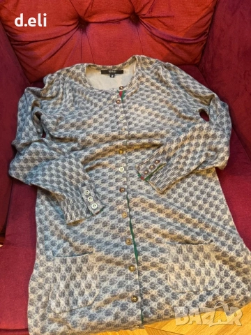 GUCCI Original Size S 100% Кашмир Прекрасна жилетка, снимка 3 - Жилетки - 54962046