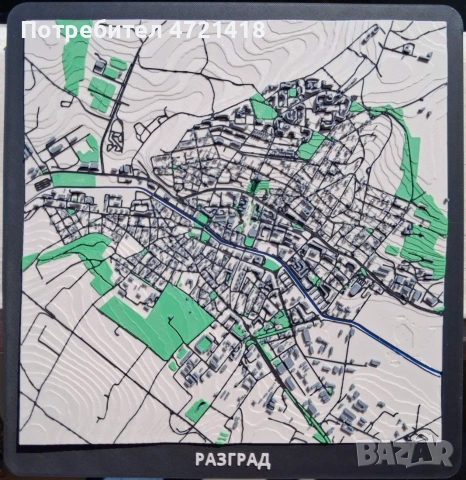 3D град Разград - Декоративен архитектурен макет на града