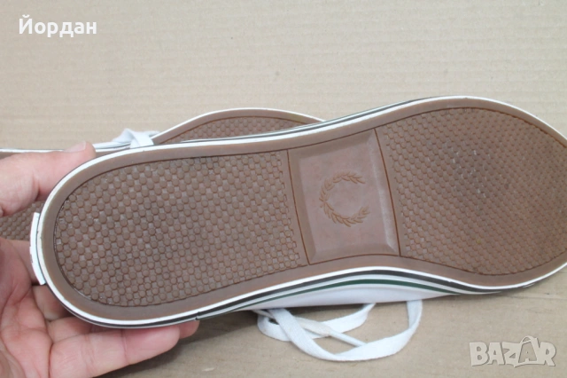 Мъжки бели кецове/маратонки от естествена кожа ''Fred Perry'' , снимка 14 - Маратонки - 54567117