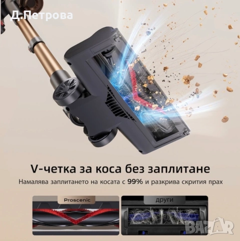 Вертикална прахосмукачка Proscenic P11 Ultra, снимка 9 - Прахосмукачки - 54647321