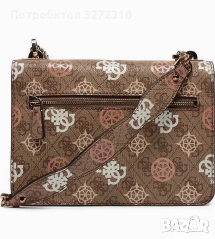 Дамска чанта Guess Eliette HWPS93 15210 бежова, снимка 8 - Чанти - 55381792