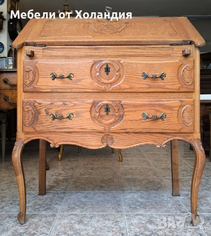 Дъбов секретер Луи, снимка 9 - Бюра - 54867646
