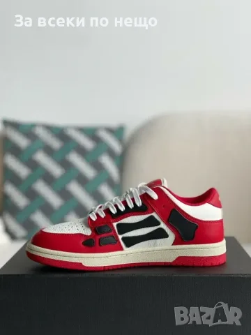 Amiri Skel Top Low Sneakers "Red/White/Black" Унисекс👟Мъжки Маратонки👟Дамски Маратонки Код ch9
