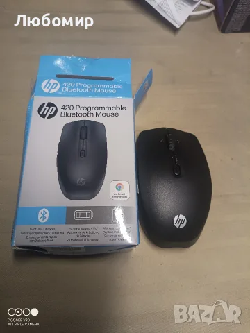 Програмируема Bluetooth мишка HP 420 | Свързване на до 3 устройства | 6 програмируеми , снимка 3 - Клавиатури и мишки - 55497141