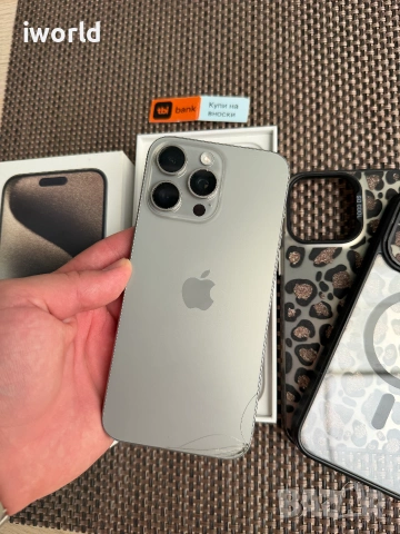 256gb❗️ iPhone 15 PRO MAX Лизинг от 15€/мес - Natural Titanium, снимка 4 - Apple iPhone - 55011536
