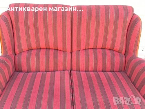 Класическо канапе с тапицерия на райе  , снимка 6 - Дивани и мека мебел - 54972538