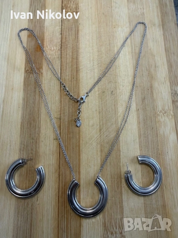 Марков дамски сребърен комплект Agatha Paris, снимка 2 - Колиета, медальони, синджири - 54194638